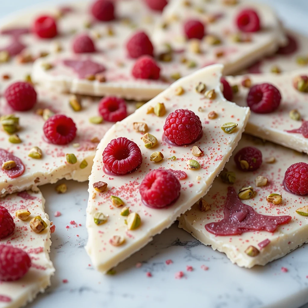Raspberry White Chocolate Bark