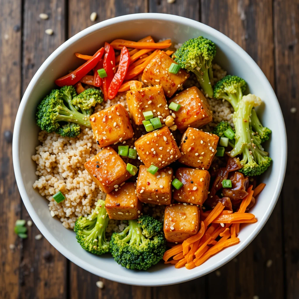 Sesame Ginger Tofu Bowl