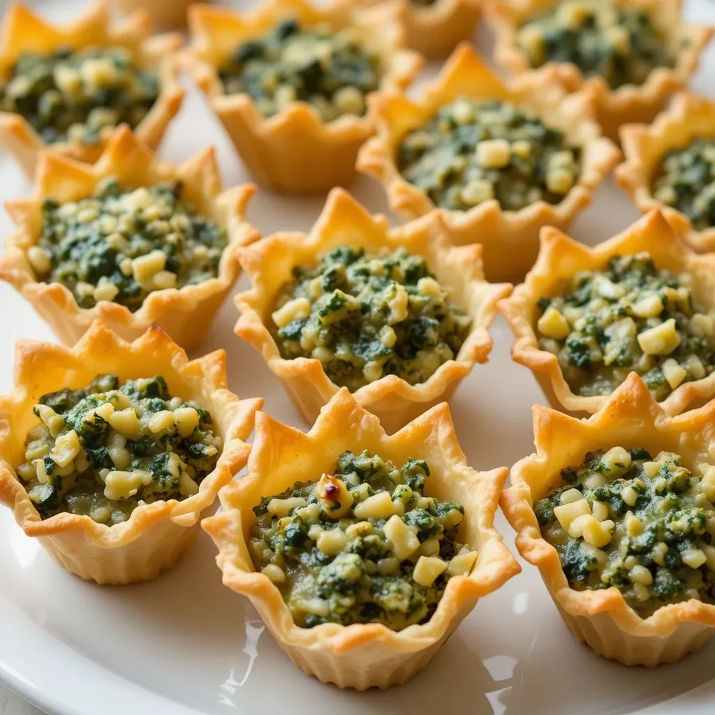 Spinach and Artichoke Phyllo Cups