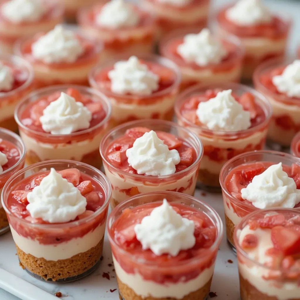Strawberry Pretzel Salad Cups