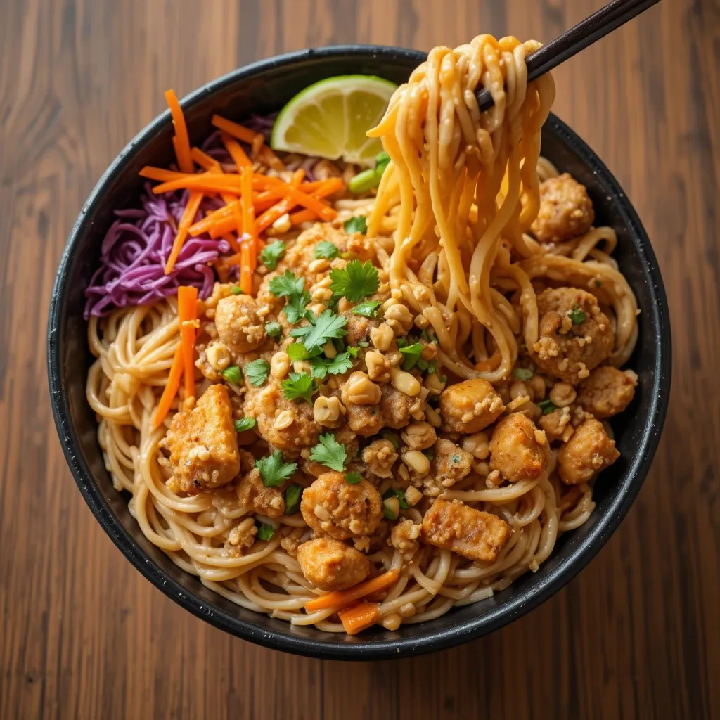 Thai Peanut Noodle Bowl