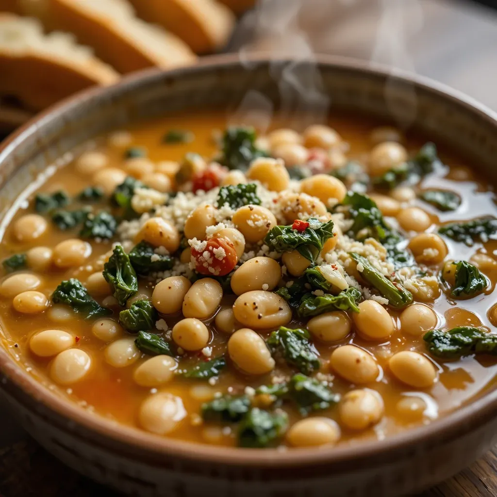 Tuscan White Bean Soup with Kale