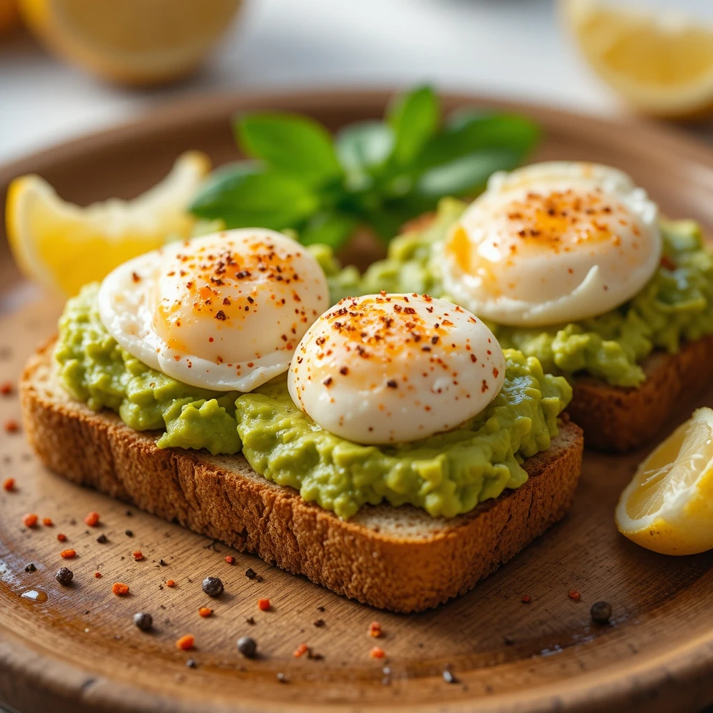 Avocado Toast with Poached Eggs