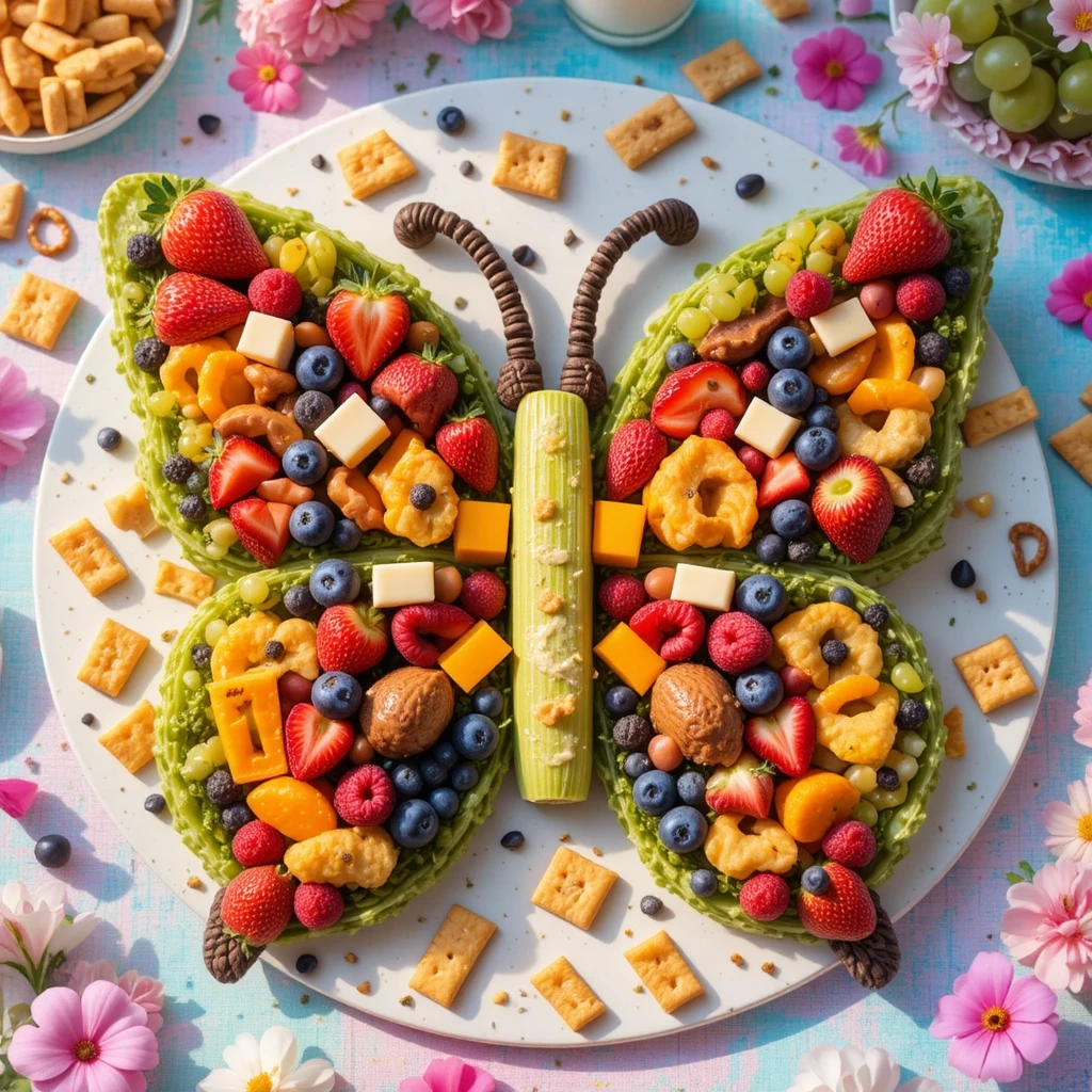 Butterfly Garden Charcuterie Board