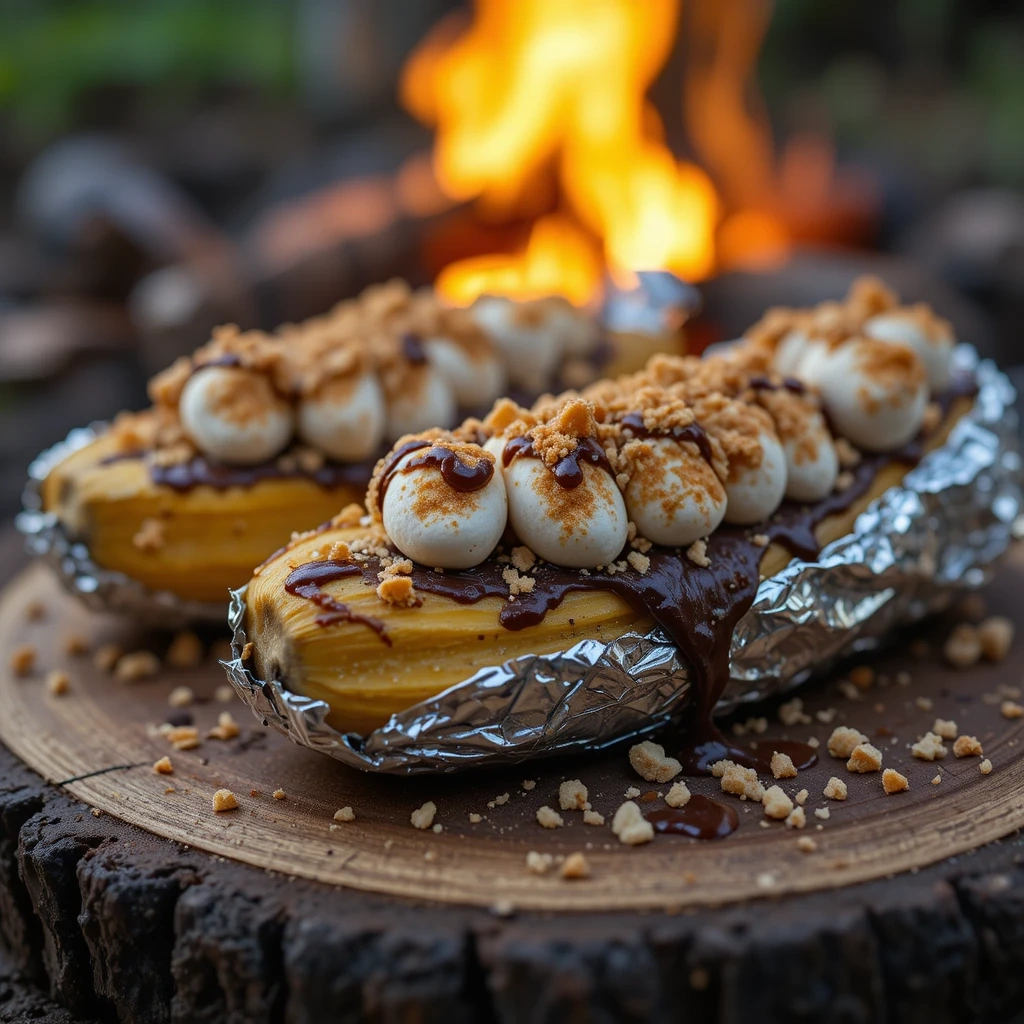 Campfire Banana Boats