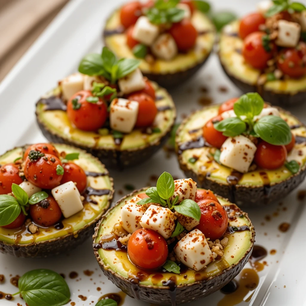 Caprese Stuffed Avocados