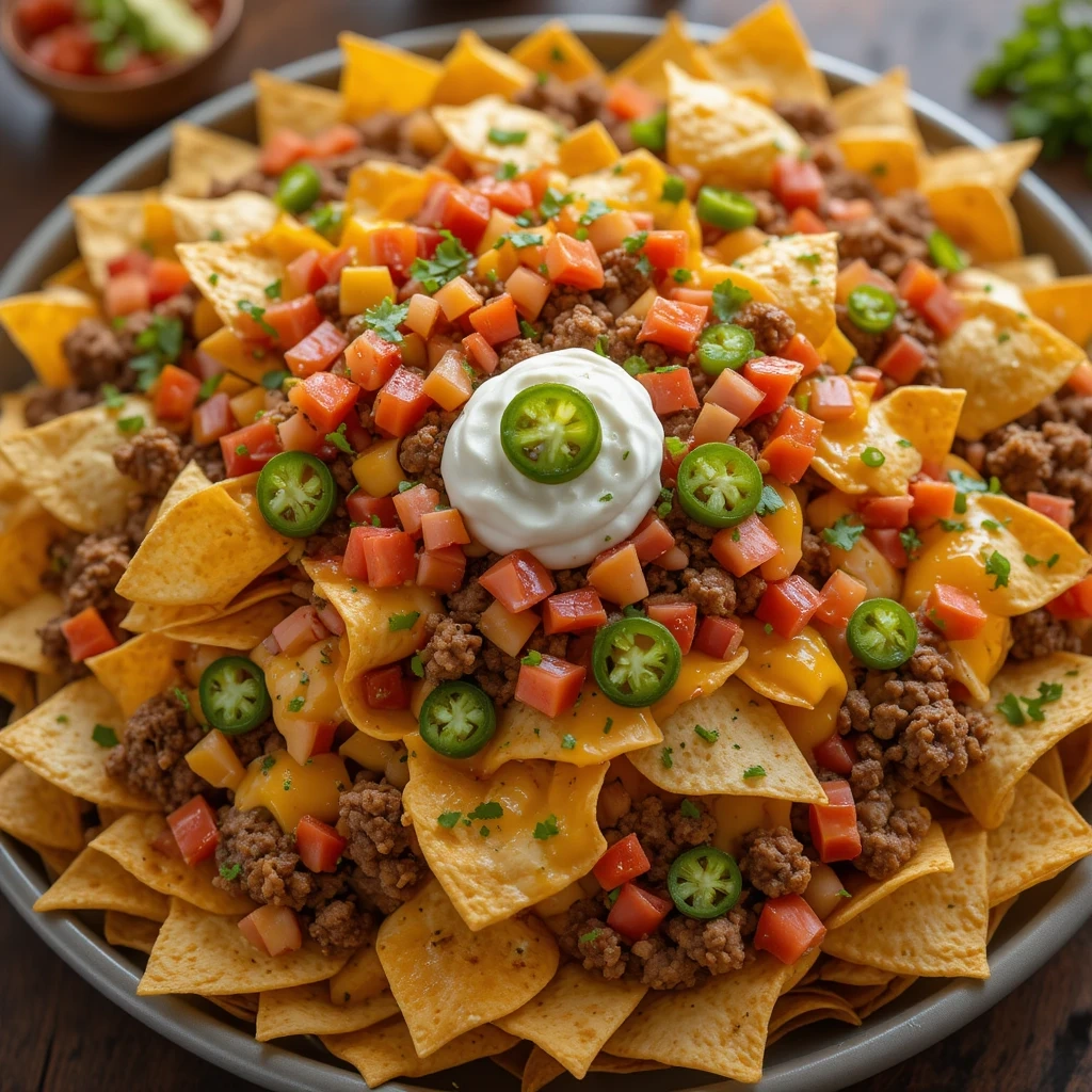 Carnival-Style Loaded Nachos