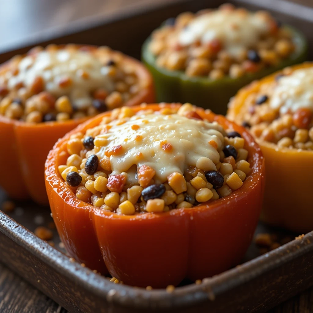 Cheesy Stuffed Bell Peppers