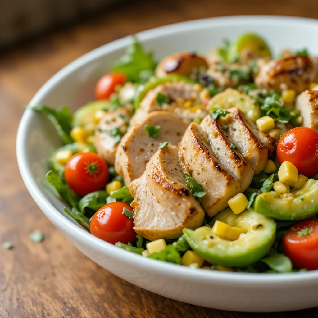Chicken Avocado Spring Salad