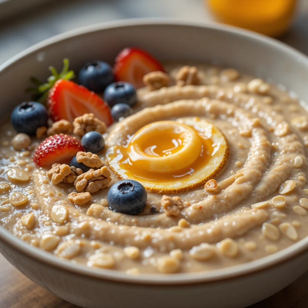 Creamy Oat & Berry Breakfast Bowl