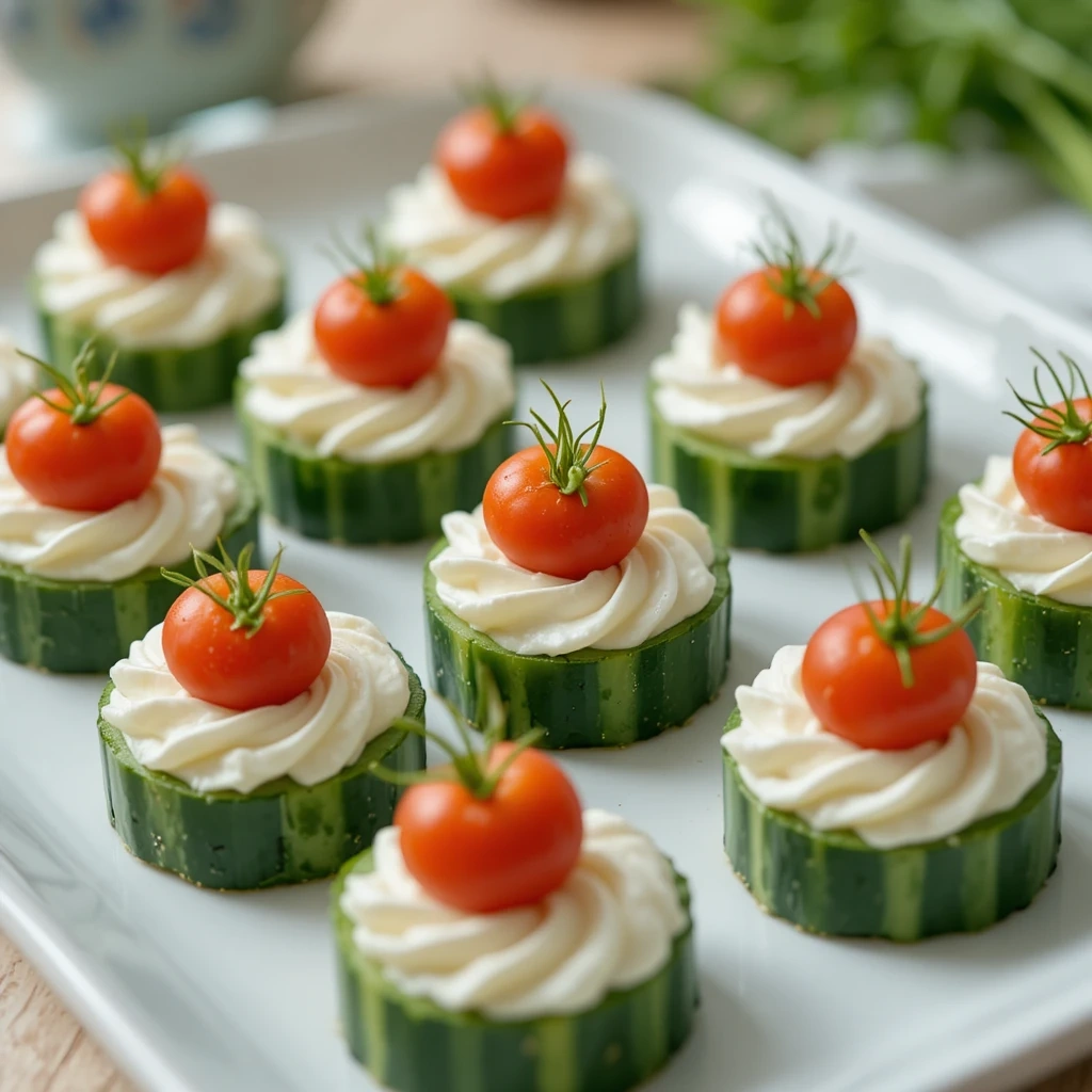 Cucumber Cream Cheese Bites