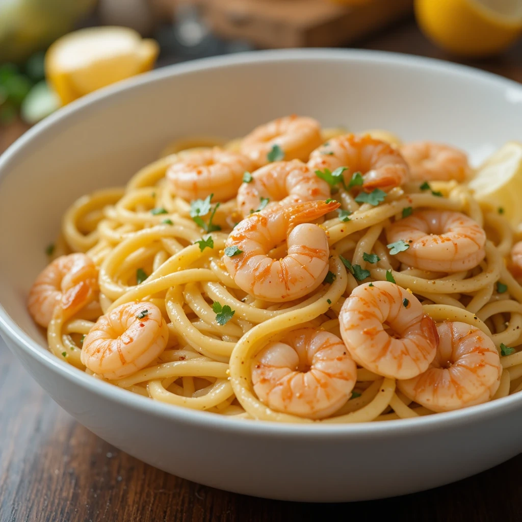 Garlic Butter Shrimp Pasta