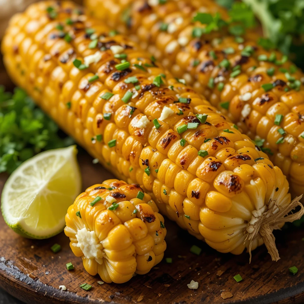 Grilled Corn on the Cob with Herb Butter