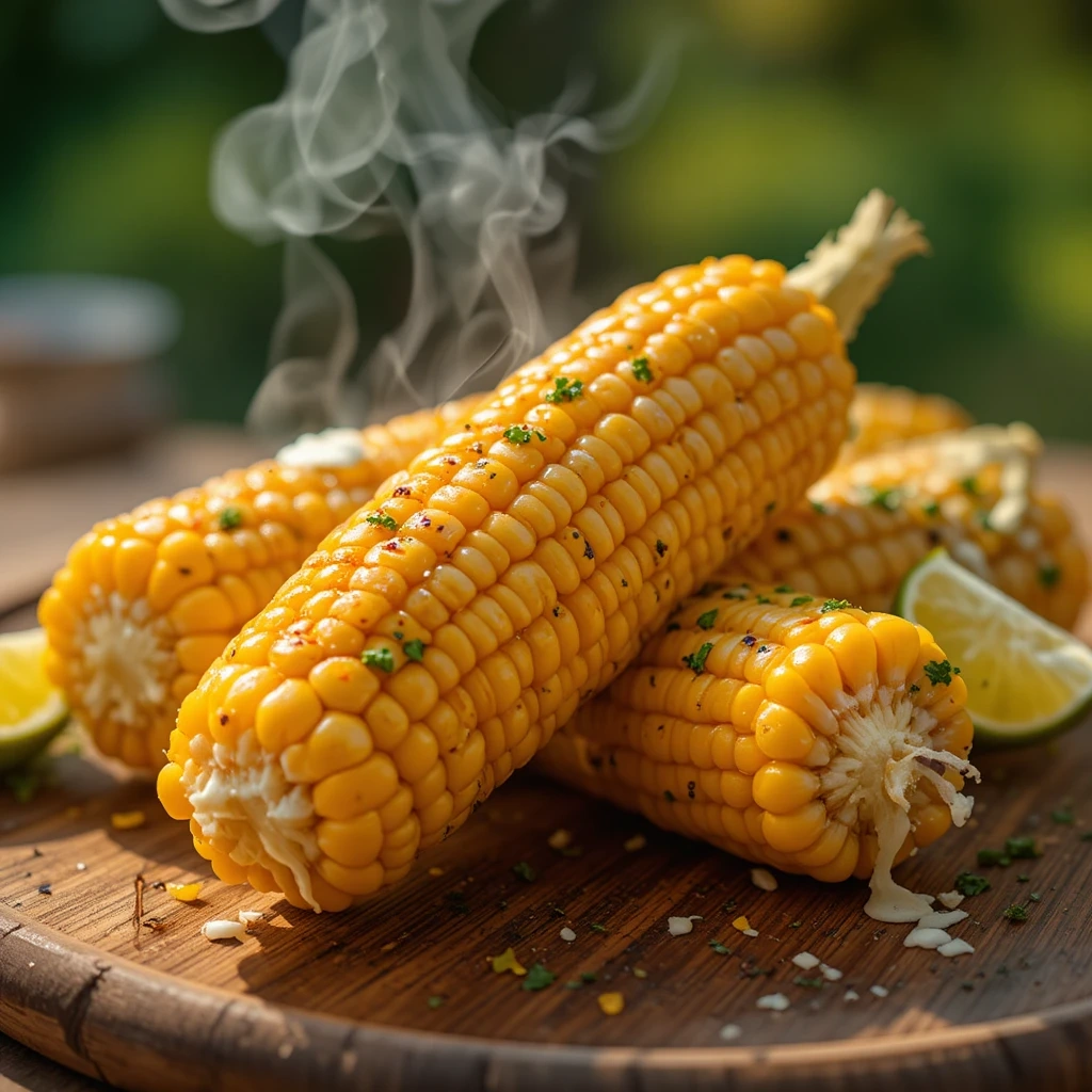 Grilled Corn on the Cob with Herb Butter