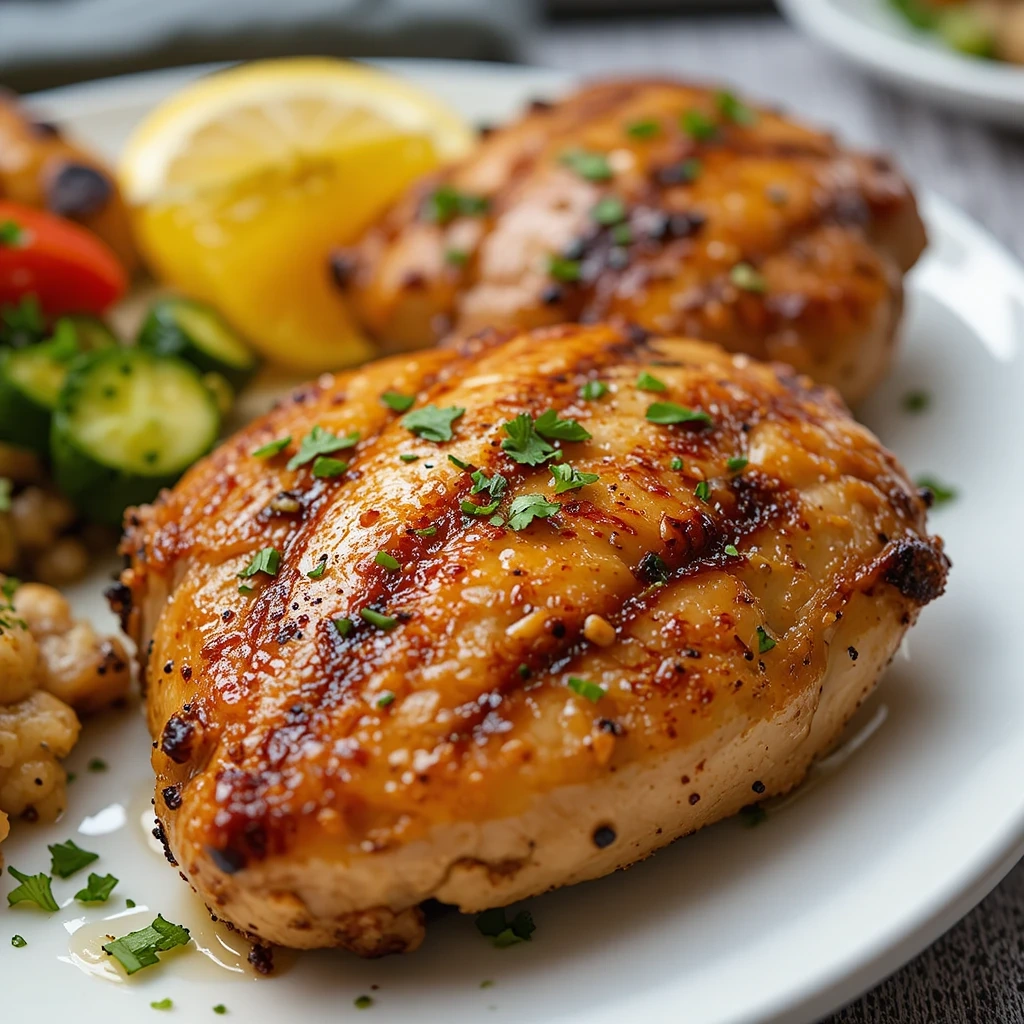 Grilled Honey Garlic Chicken Thighs