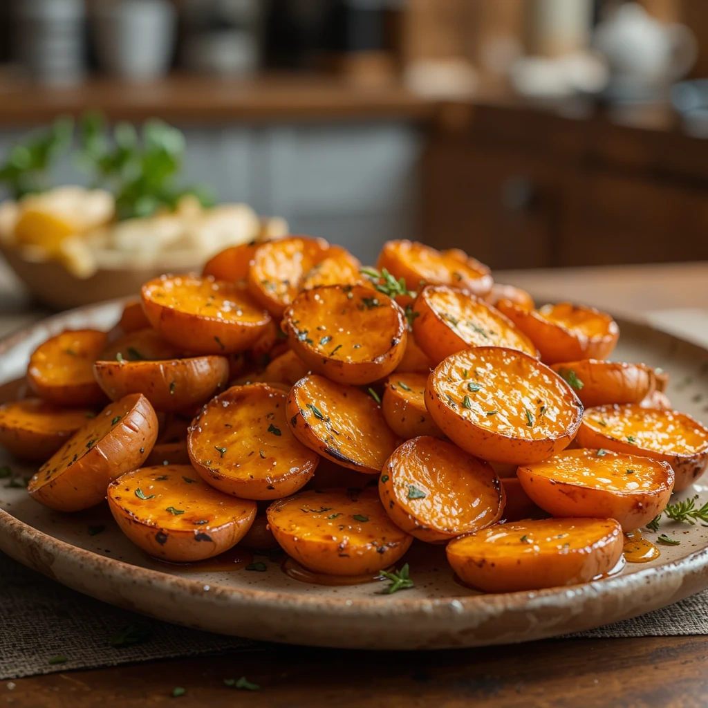Honey Roasted Sweet Potatoes