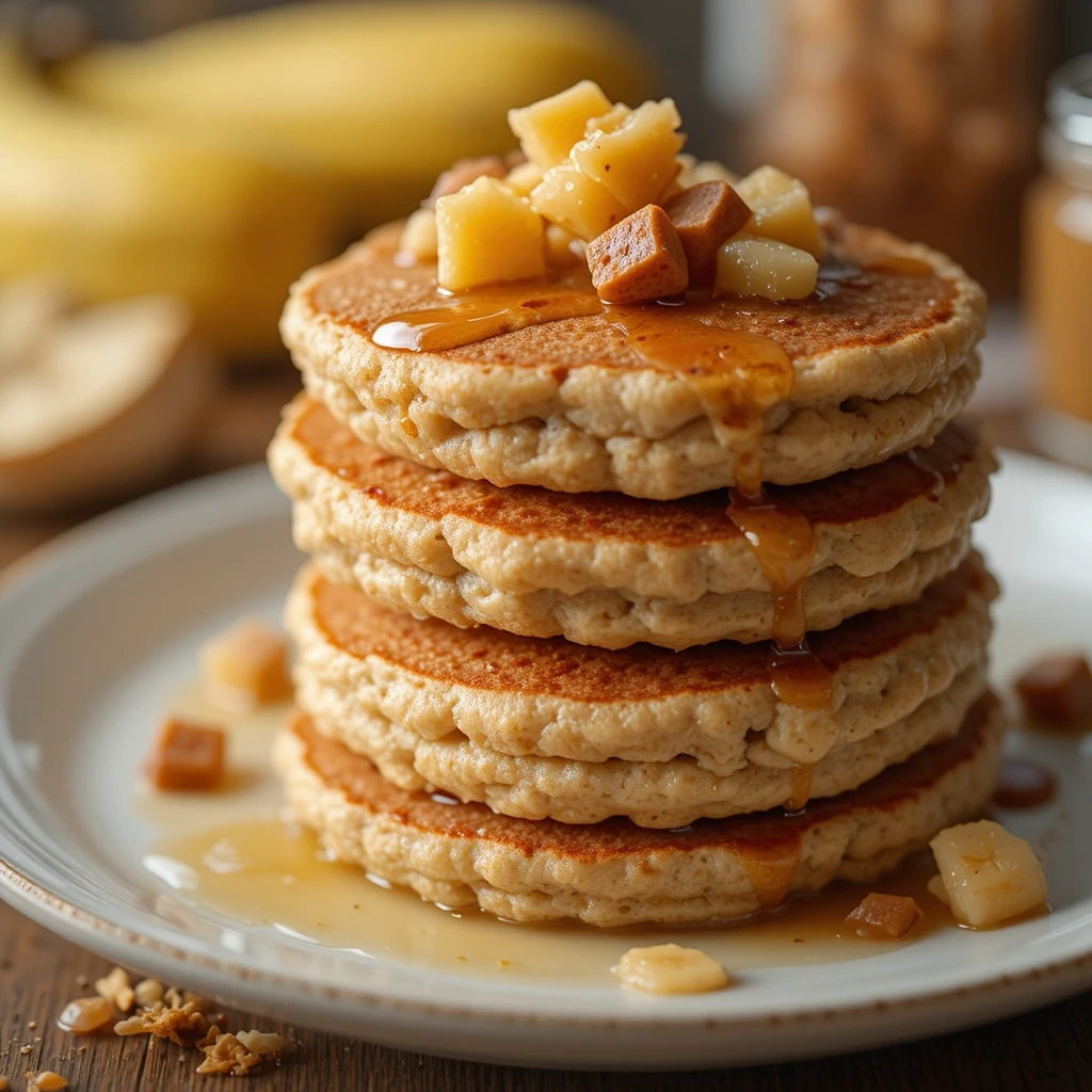 Mini Banana Oat Pancakes