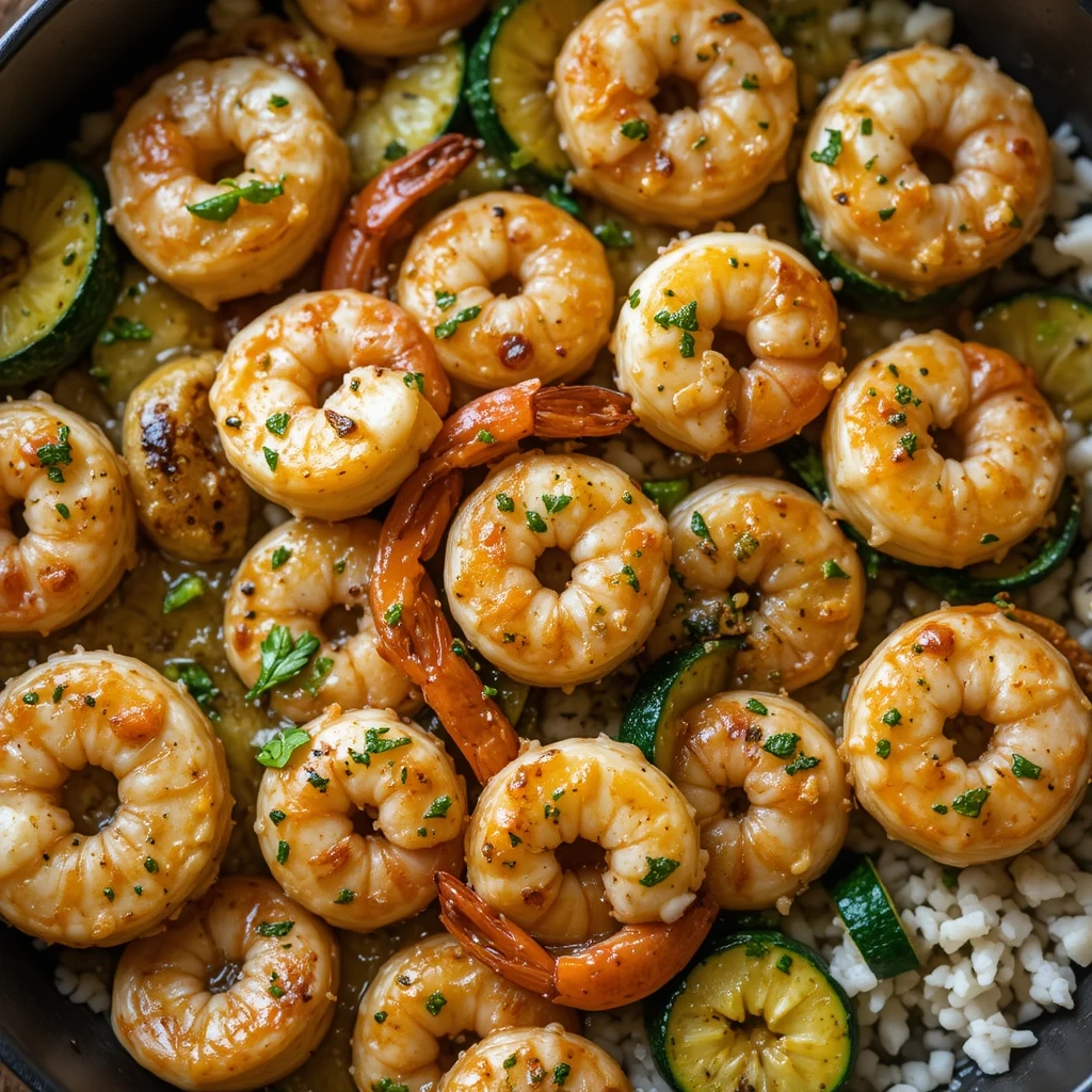 One-Pan Garlic Butter Shrimp and Zucchini