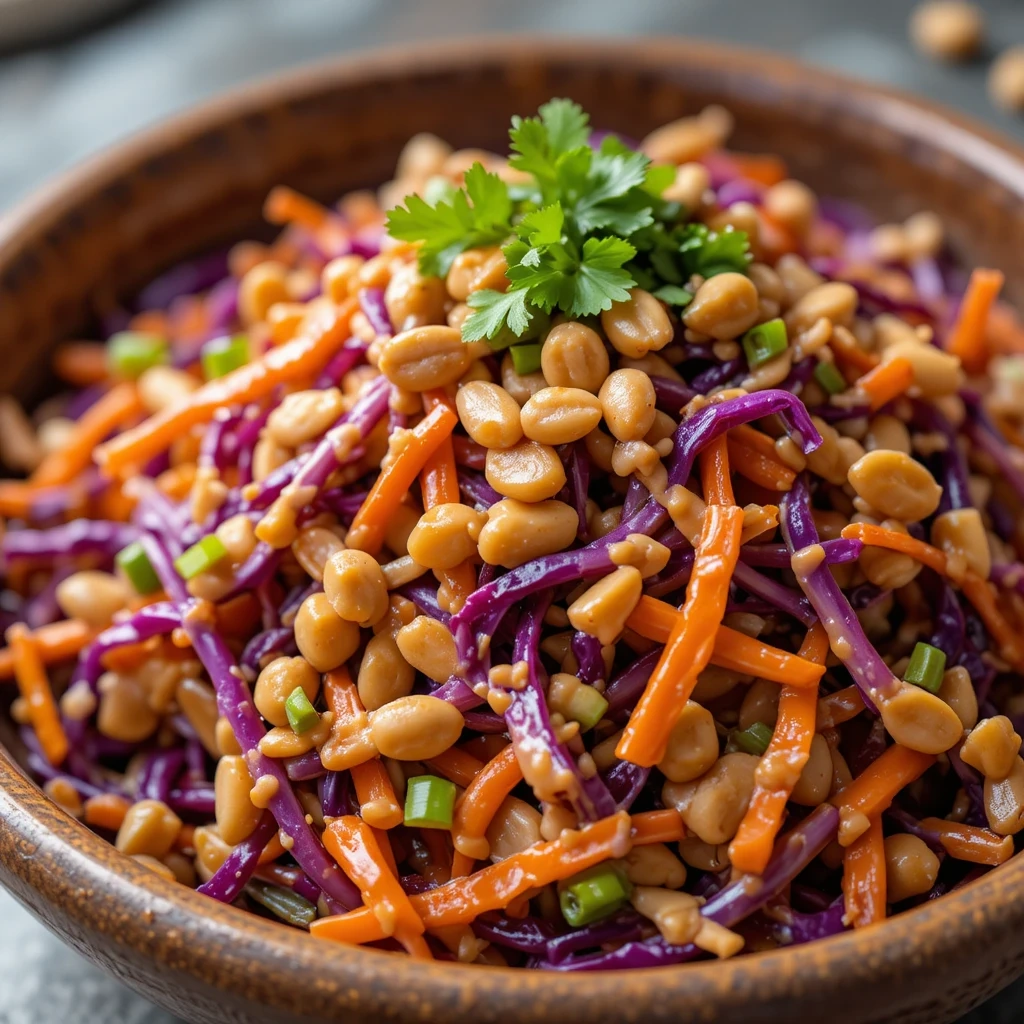 Spicy Peanut Slaw