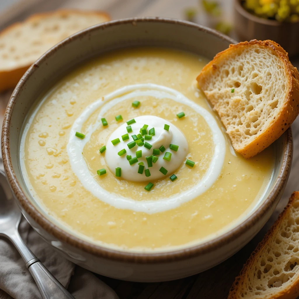Spring Leek and Potato Soup