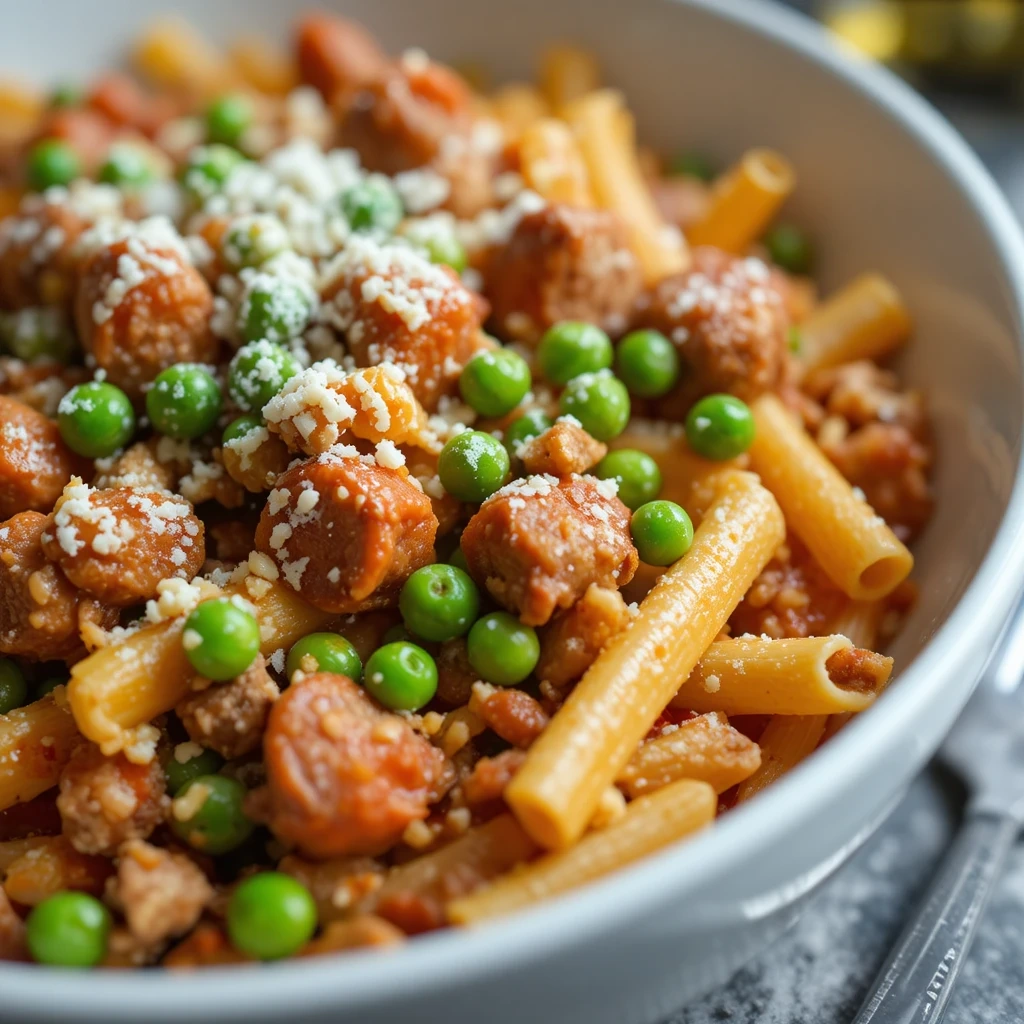 Spring Sausage & Pea Pasta
