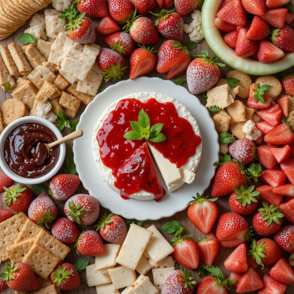 Strawberry Garden Picnic Board