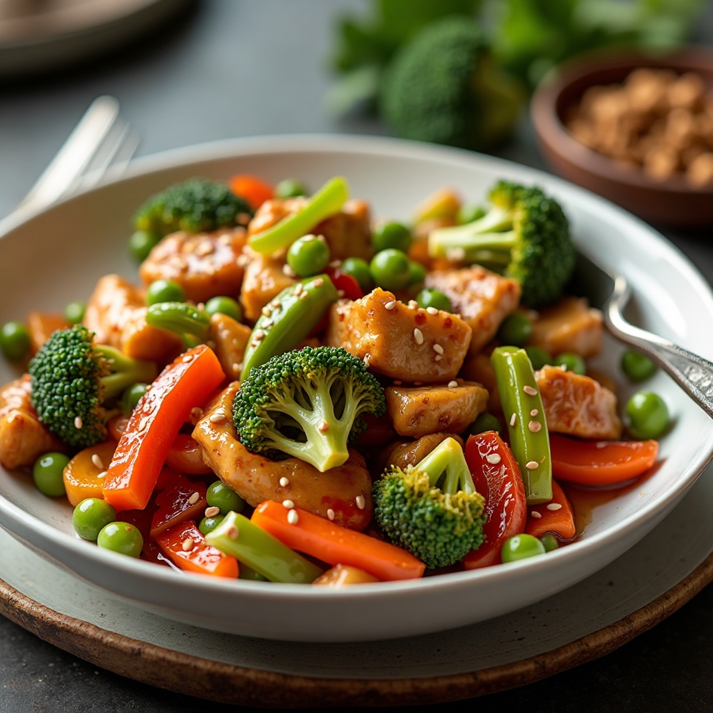Teriyaki Chicken Stir-Fry with Spring Vegetables
