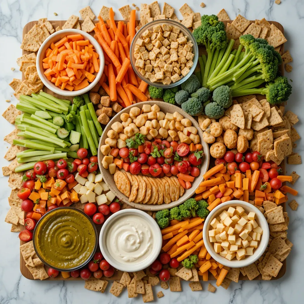 Veggie Lover Healthy Game Day Board